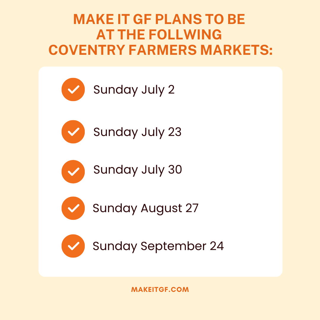 Dates for Coventry Farmers Market